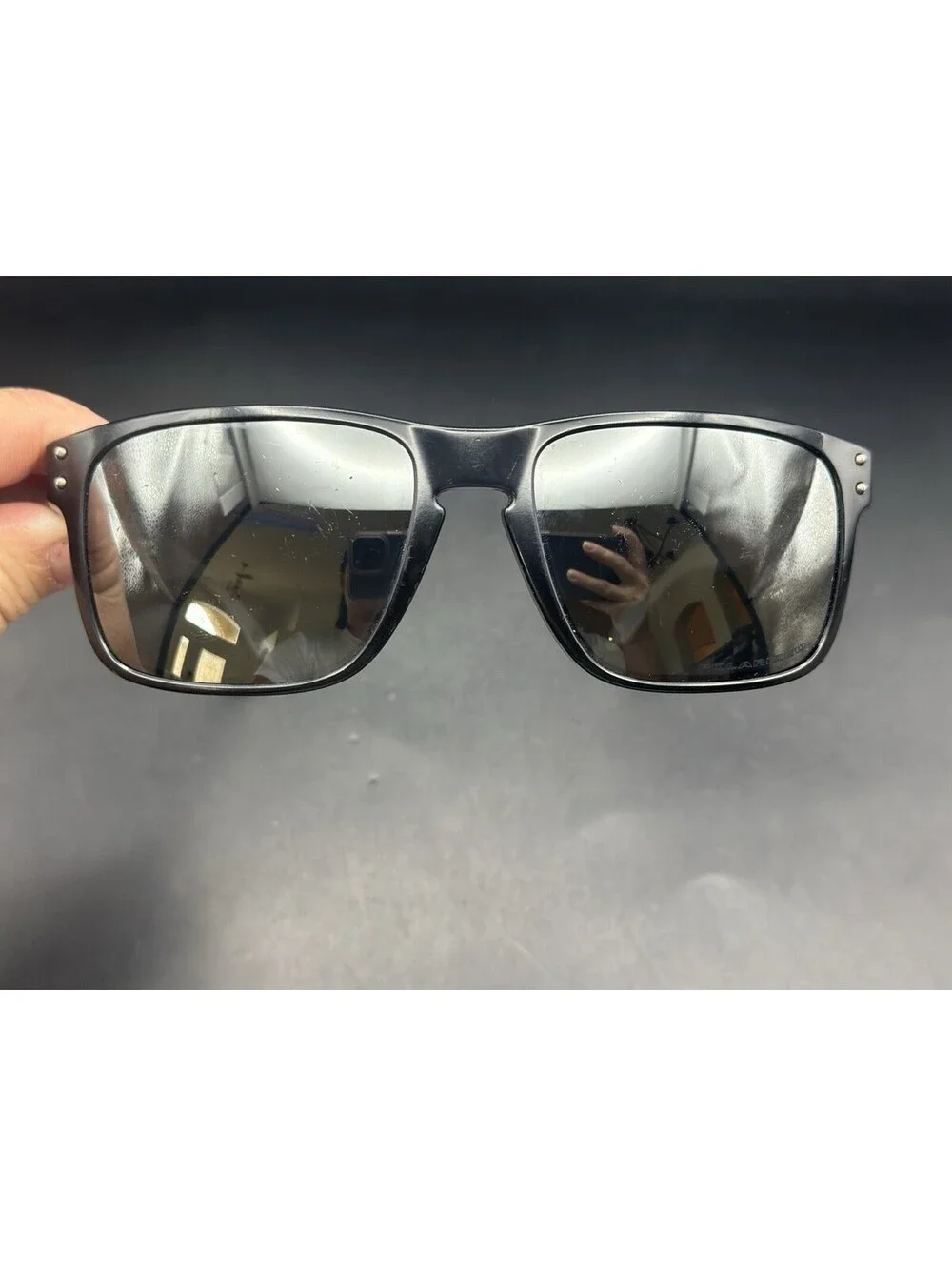 Oakley Holbrook Black/Blue-Clear Fade W/Prizm Tungsten Polarized Lenses